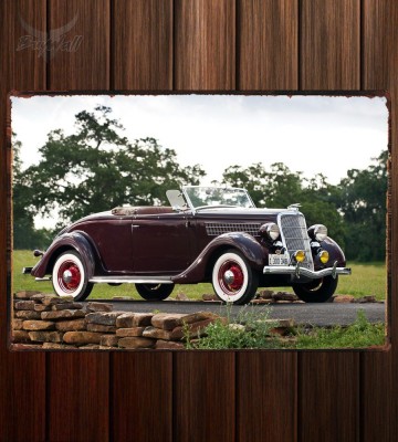 Металлическая табличка Ford V8 Deluxe Roadster (48-710)